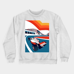 Formula Race Car in Yas Marina Crewneck Sweatshirt